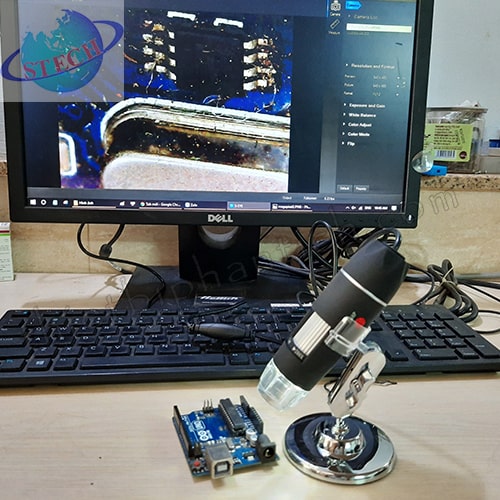 Kính hiển vi điện tử cầm tay THB-200X phóng đại 200 lần